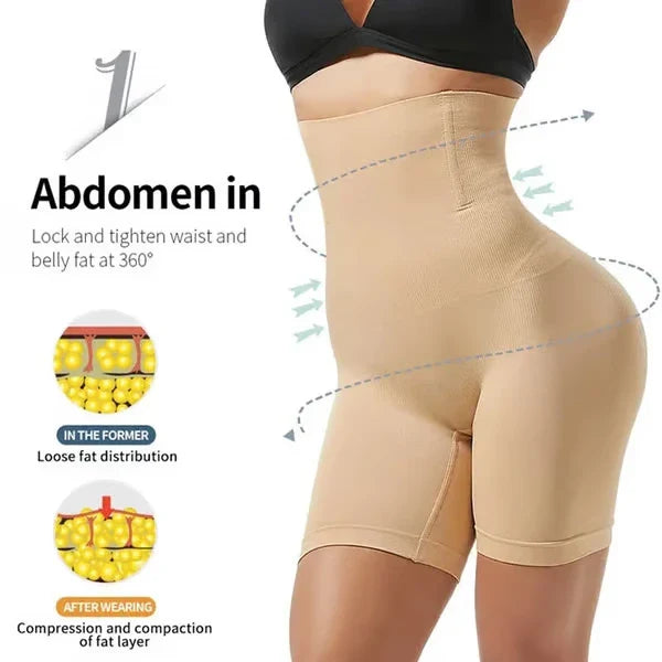 4-in-1 Shaper - Quick Slim Shape Wear Tummy, Thighs, Hips, Back [COOL & BREATHABLE]