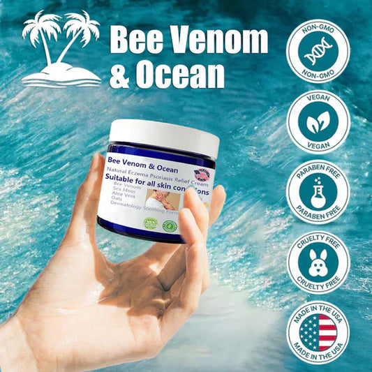 SwasthSkin™ - Bee Venom & Ocean Natural Eczema Psoriasis Relief Cream 🐝🌊 (Buy 1 Get 1 Free🔥)